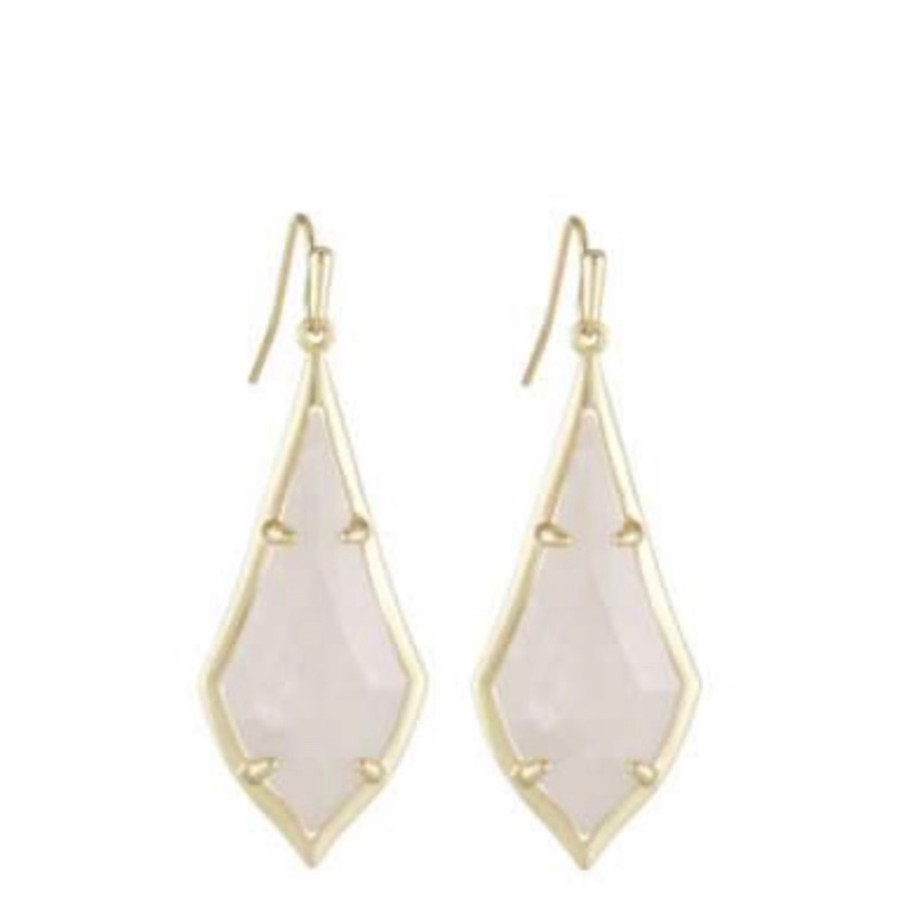 NWT Kendra Scott Rose Quartz Earrings w/ gift box